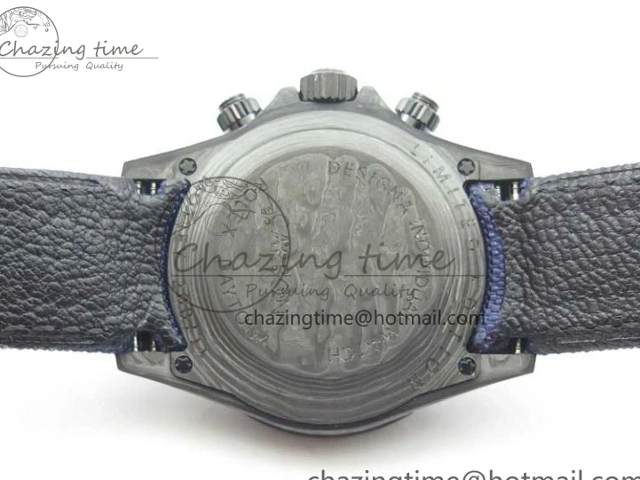 1222 Daytona DIW Carbon OMF Best Edition Blue Paint Dial on Deep Blue Nylon Strap A Tailored 2842